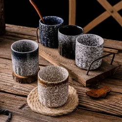 100ML Pottery Afternoon Tea Cup Japanese Retro Ceramic Coffee Mug Sushi Restaurant Milk Water Cups Sake Wine Cup