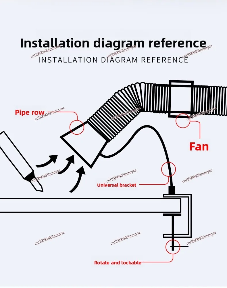 Desktop Industrial Suction Vacuum Laser Marking Dust Mobile Dust Removal Fan