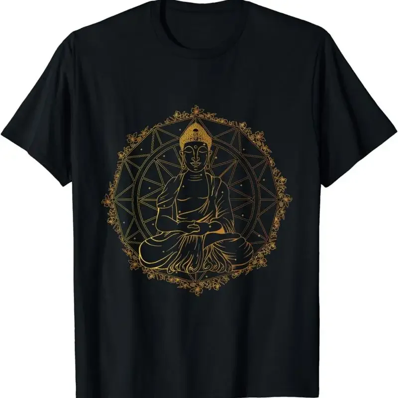 New Limited Buddha Statue Buddhist Buddhism Yoga Meditation T Shirt S 3Xl