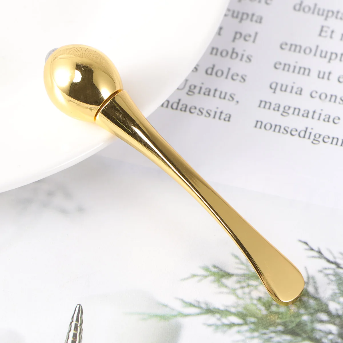 

Eye Cream Zinc Alloy Mini Portable Skin Care Tool Eye For Purse Promote Circulation Reduce Dark Circles