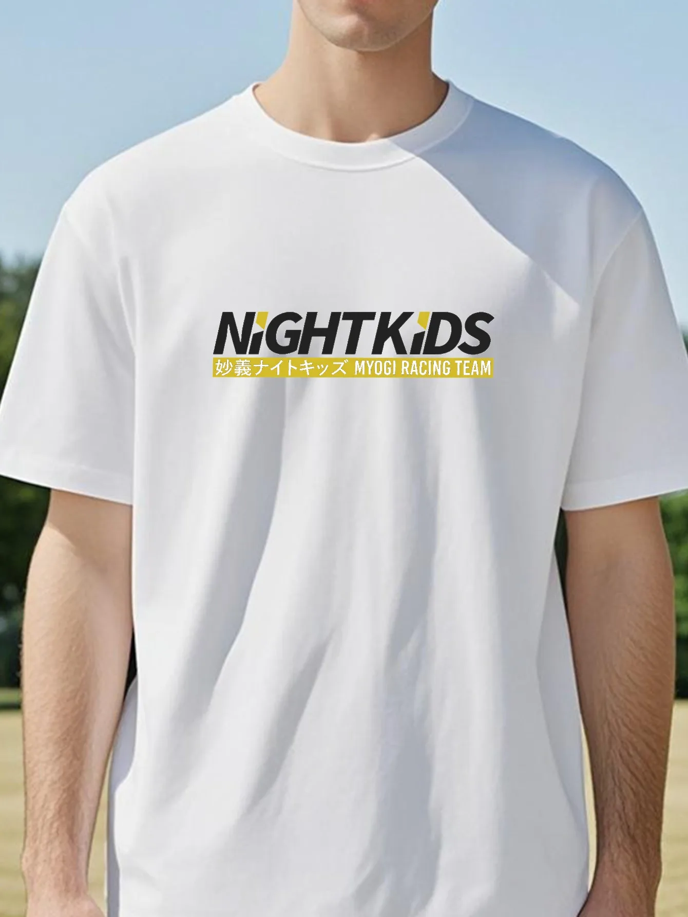 

Night Kids Initial D T Shirts Men women Round Collar anime manga racing Shirt summer Harajuku Style Short Sleeve Tops tee