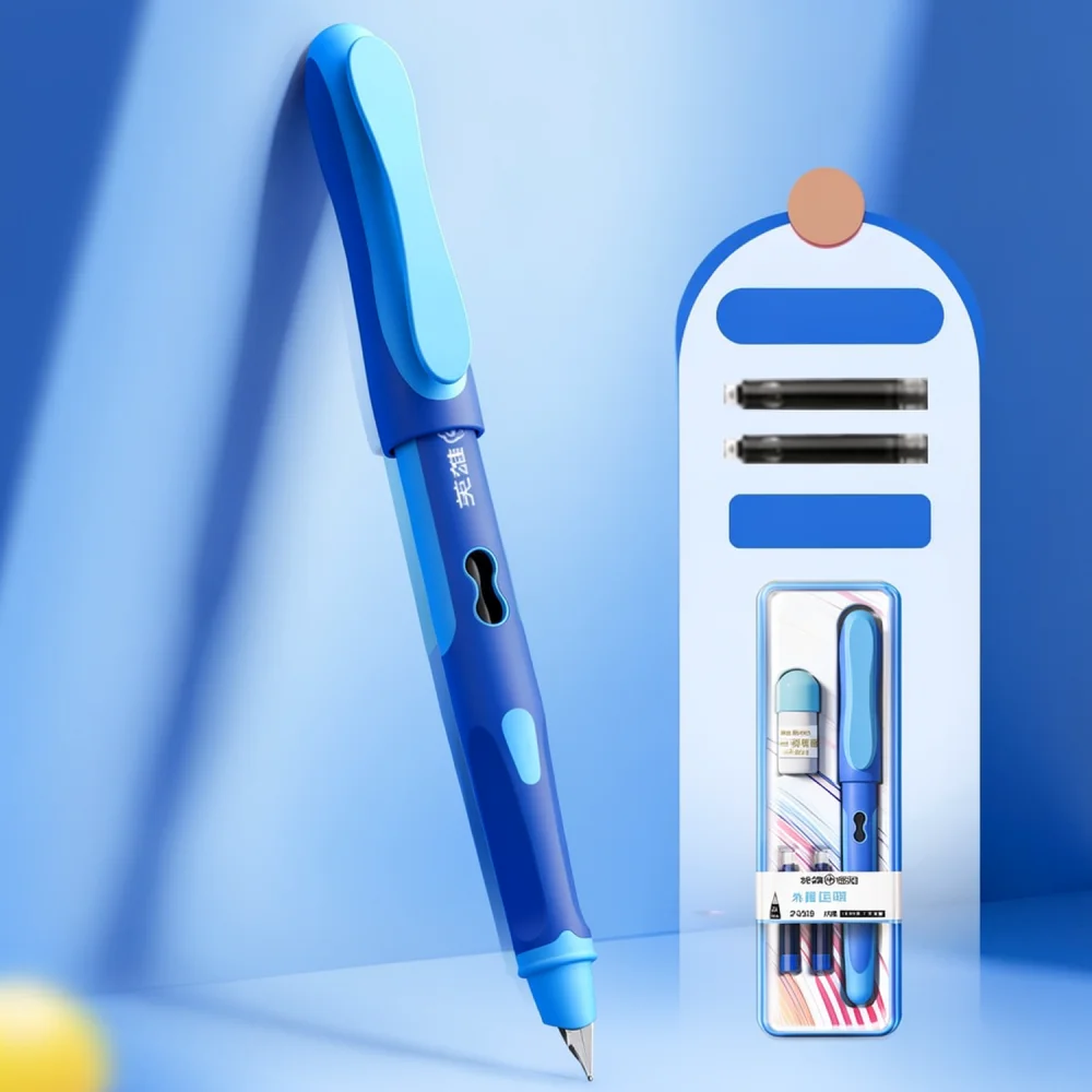 For For Hero P339m Fountain Pen Erasable Stationery Writing Tool Student Gift Beginner Calligraphy Practice Ink Refills