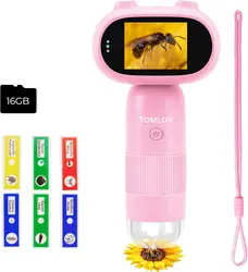 TOMLOV P30 Portable Kids Microscope 1000X 2