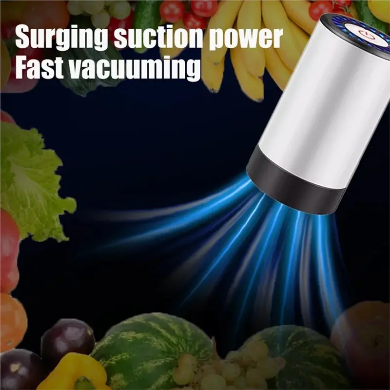 24-Hour Delivery Household Electric Wireless Vacuum Pump Rechargeable Mini Small Food Vacuum Sealing Machine