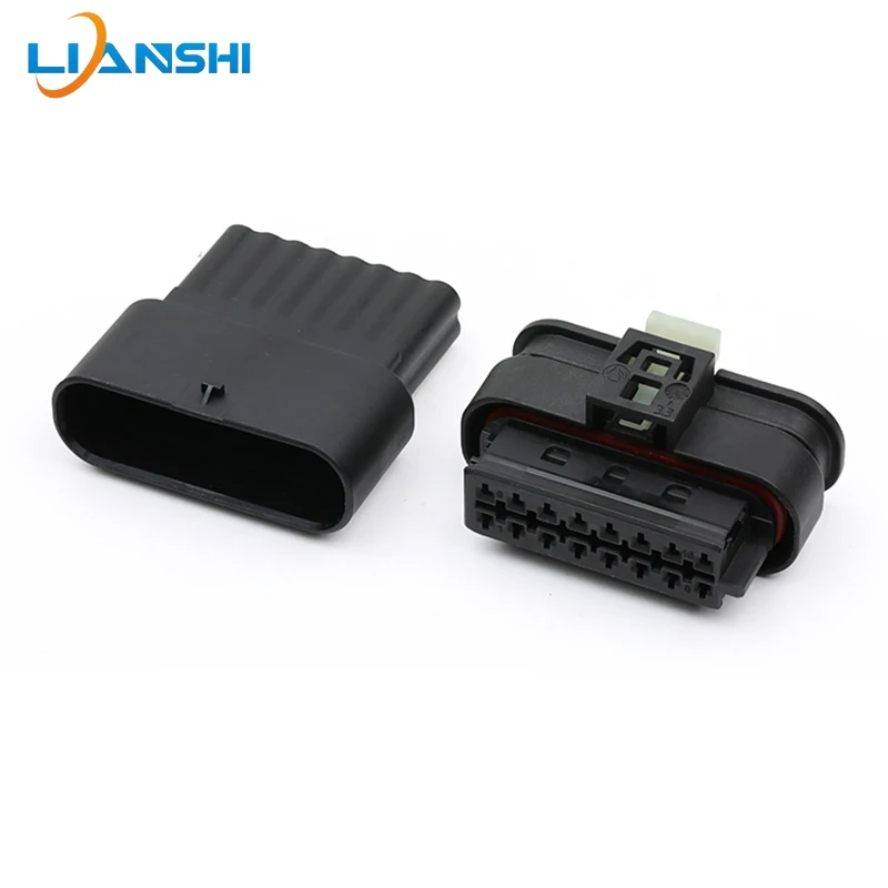 

805-587-541 suitable for automotive reversing radar intake sensor wiring harness plug, Hesman 16-hole DJ7165A-1.2-11/21