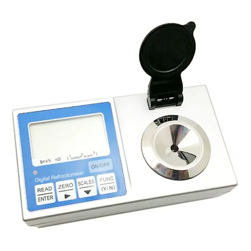 Built - In Brix % And ND Scales Bench Top Digital Programmable Refractometer