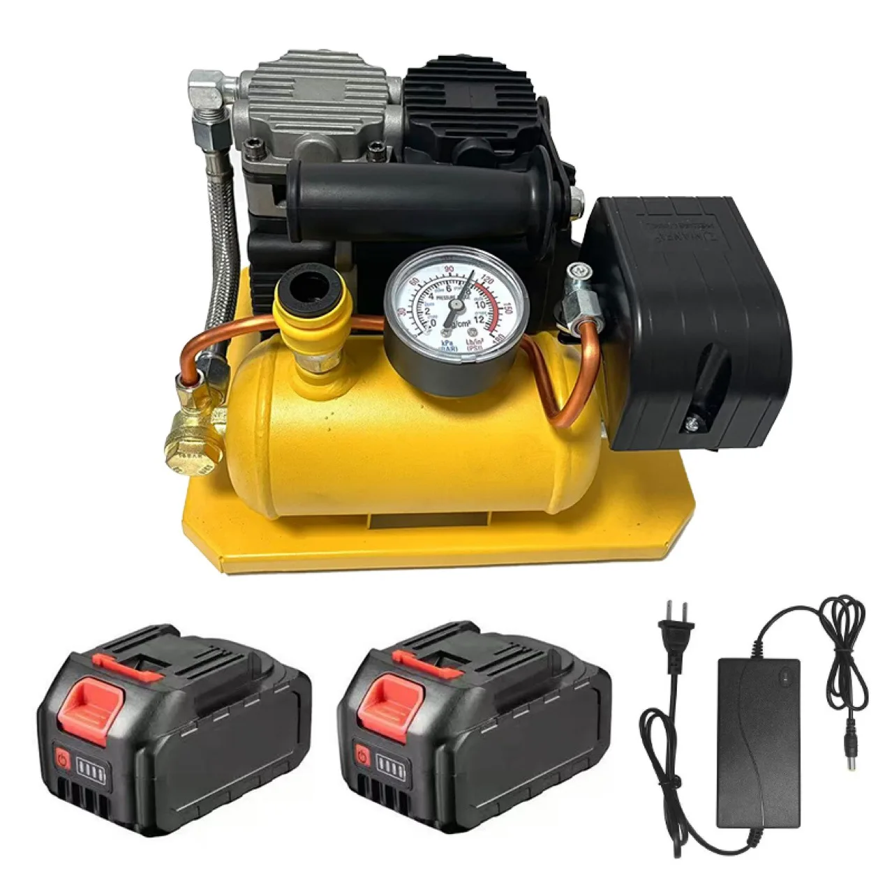 Brushless Lithium Battery Oil-free Silent Air Compressor 1.5L Mini Small Air Pump High Pressure Air Compression