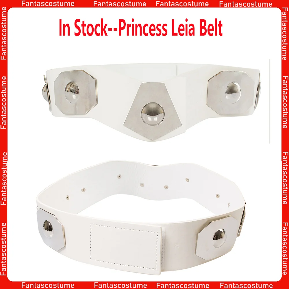 

Princess Leia Cosplay Belt Movie Space Battle Roleplay Adult Women Waistband Halloween Party Carnival Costume Accessories Props