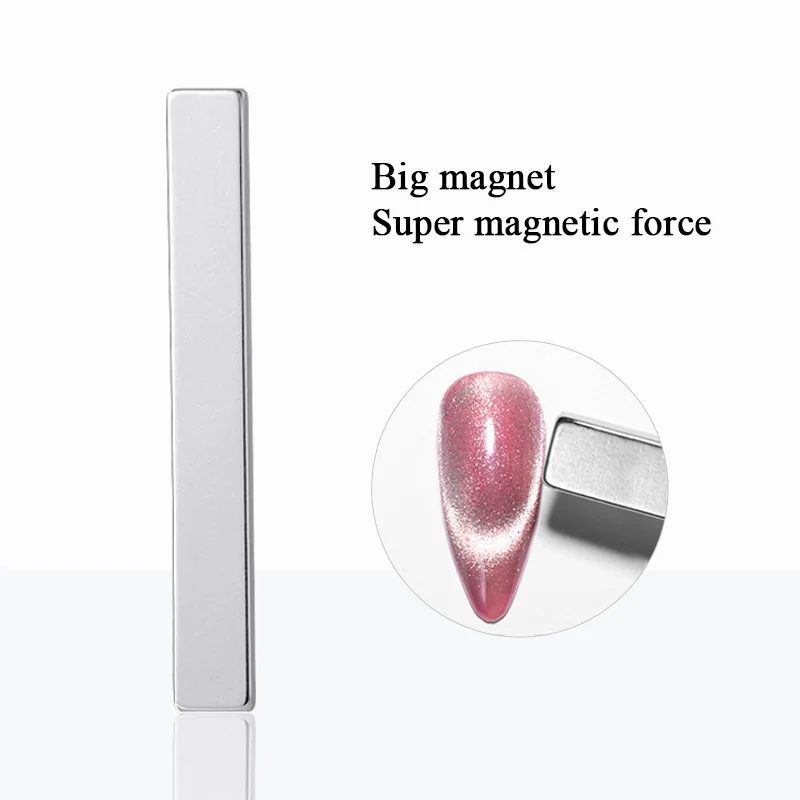 Strong Magnetic Rod for Cat Eye Gel Polish Nail Magnet Double-Head Pen 3D Magnetic Cat Eye Gel Line Strip Effect Manicure Tool