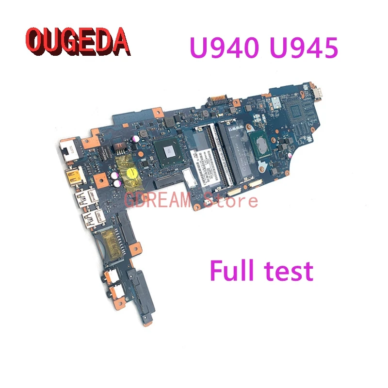 OUGEDA VCUAA LA-9161P K000136080 K000141020 توشيبا الأقمار الصناعية U940 U945 اللوحة الأم للجهاز المحمول HM77 DDR3 I3 وحدة المعالجة المركزية اللوحة الرئيسية