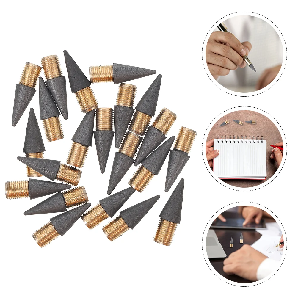 30 Pcs Replacement Pencil Tip Lead Pencils Graphite Tips Black Technology Inkless Head Student