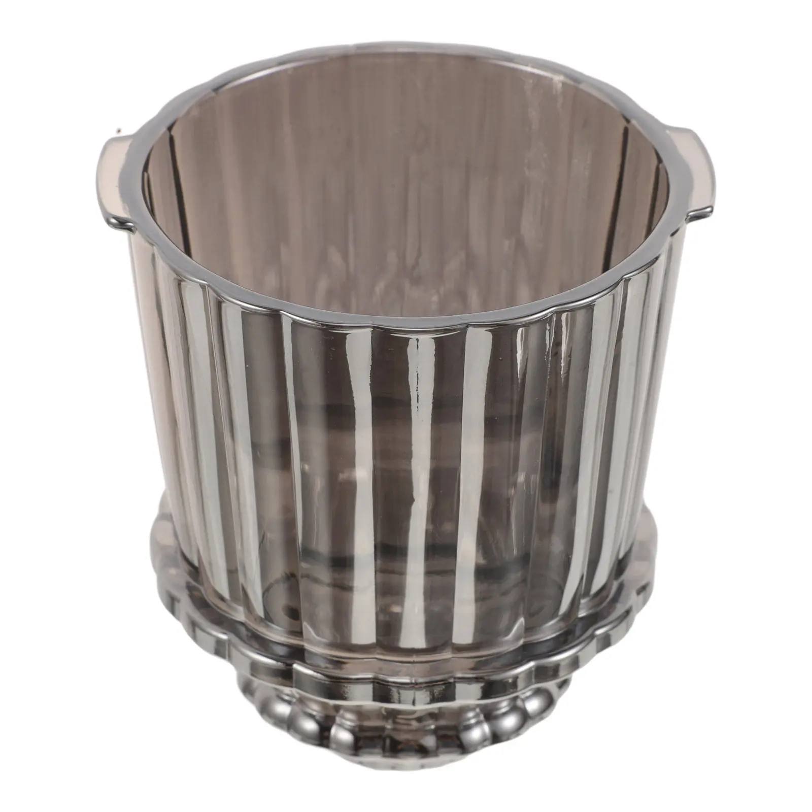 European Ribbed Glass Lamp Shade Vertical Stripes Bell Pendant Light Cover for Living Room Kitchen Bedroom Modern Ceiling Light