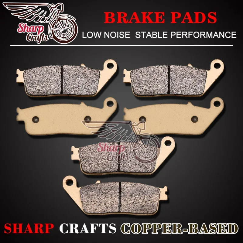 Motorcycle Metal Front Rear Brake Pads Kit For HONDA CBR750 Superaero RC27 VFR750 CBR1000 F CBR1000F VFR750F ST1100 GL1500 97-03