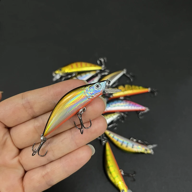 Hot Selling Trout Fishing Lures 50mm 4.5g Sinking Minnow Lure 50S Artificial Hard Bait Freshwater Fishing Twitch Bait Equipment
