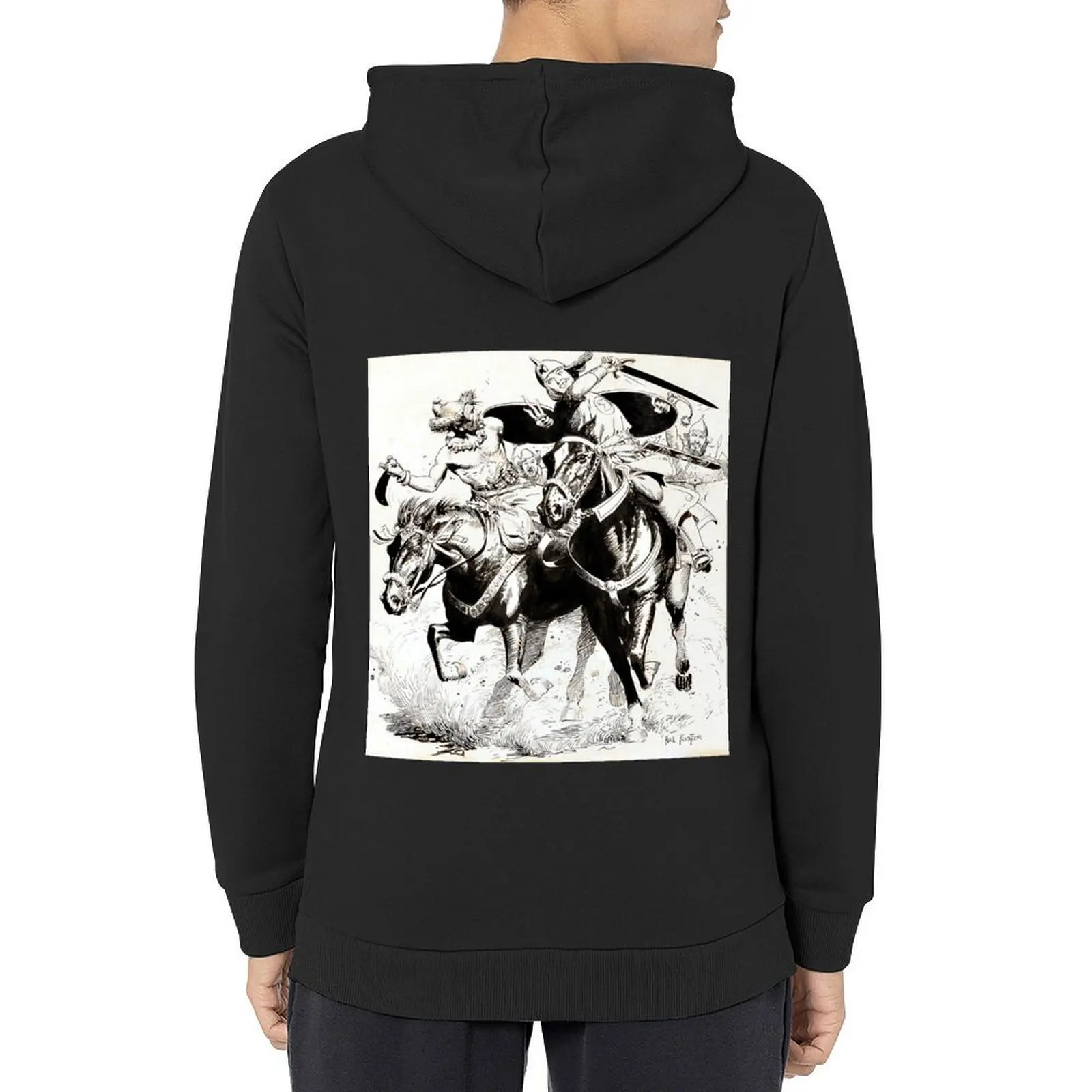 

Hal Foster - Prince Valiant Hoodie anime clothing autumn jacket men anime clothes hooded shirt tracksuit
