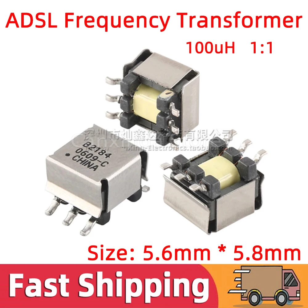 5pcs SMD SMT EE5.0 High Frequency Signal Isolated Pulsing Power Supply Transformer Filter Turns Ratio 1:1 Inductance 100uH B2184