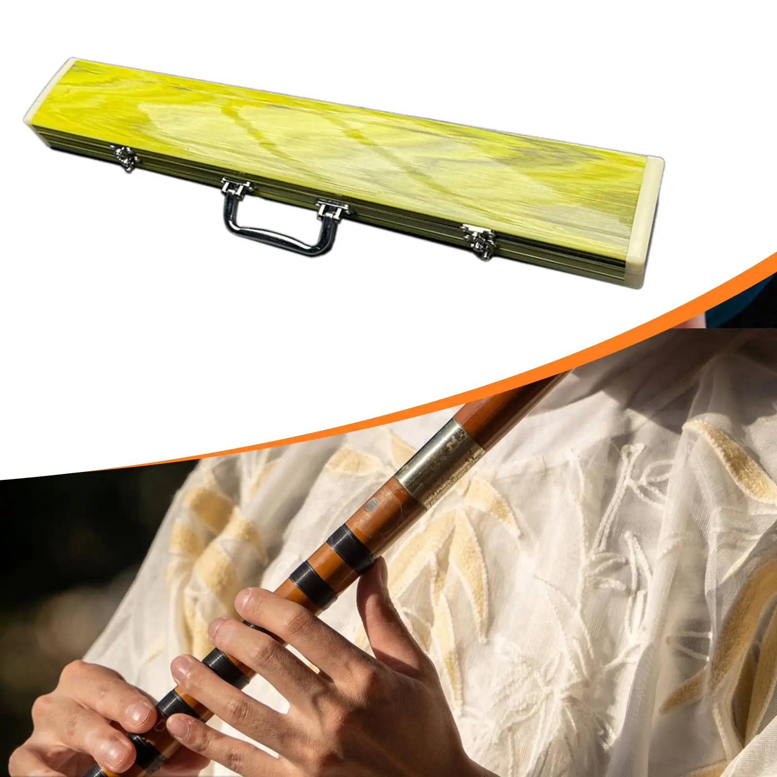 ملحقات أدوات حقيبة Bawu، صندوق تخزين حامل أدوات الرياح خفيف الوزن مقاس 57.5 سم للعرض والهدايا والحفلات الموسيقية والسفر