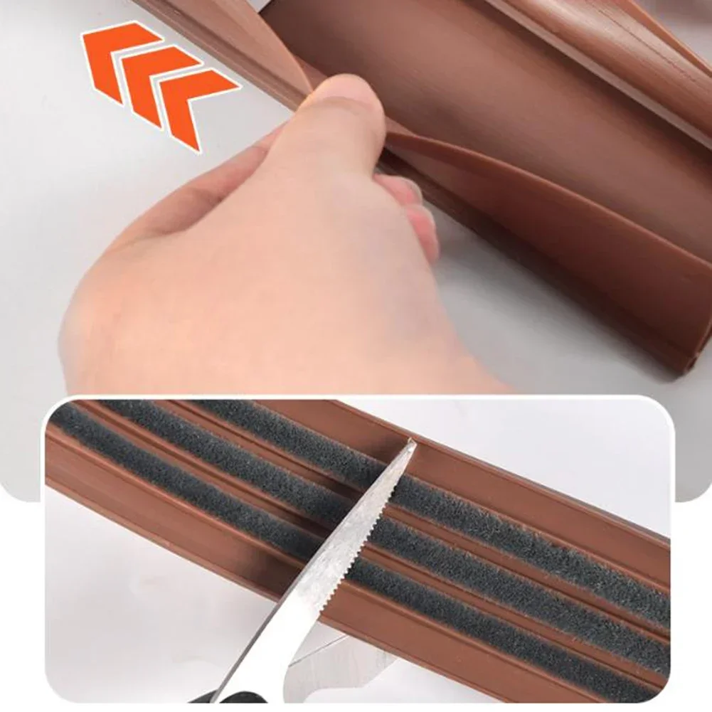 100CM Mute Door Seam Door Bottom Sealing Strip Bedroom Door Bottom Windshield Soundproofing Anti-bugs Into The Non-stick Strip