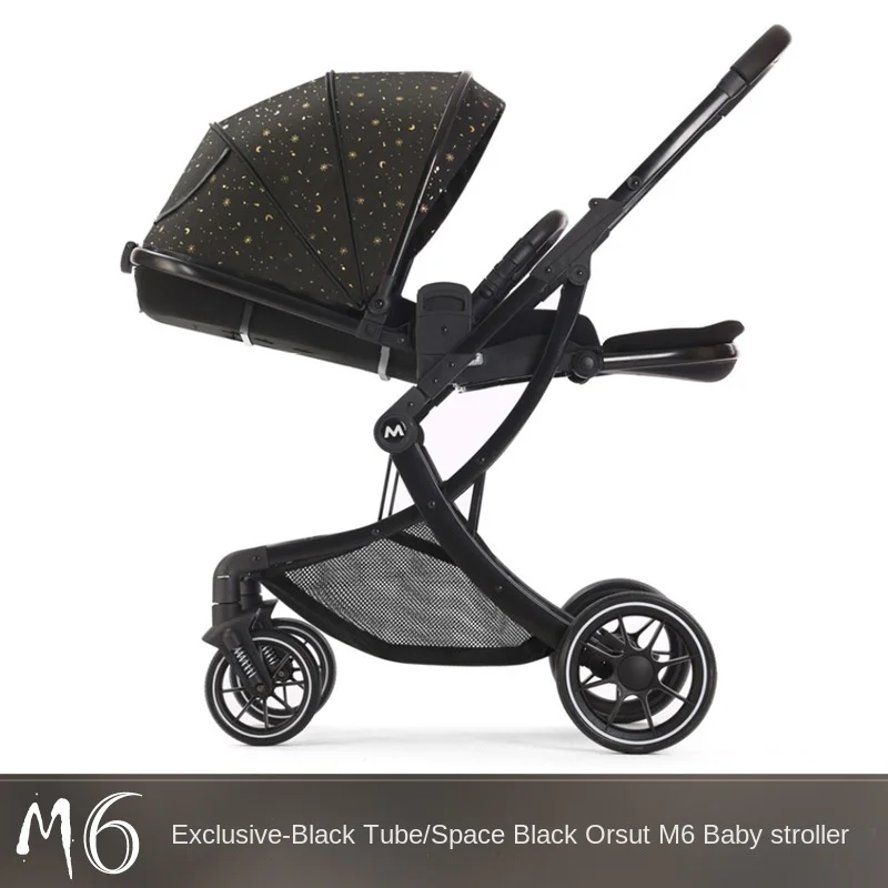 

High Landscape Baby Stroller can be Sitting or Lying Down Two-way Push Lightweight Folding Baby Buggy