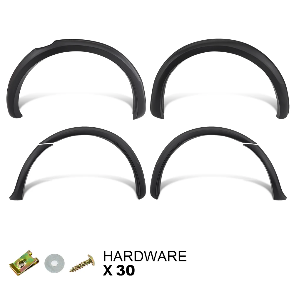 4'' Slim Fender Flares Wheel Arch for Ford Ranger T7 PX2 MK2 2015 2016 2017 2018 Models Matte Black Mudguard 4X4 Car Accessories