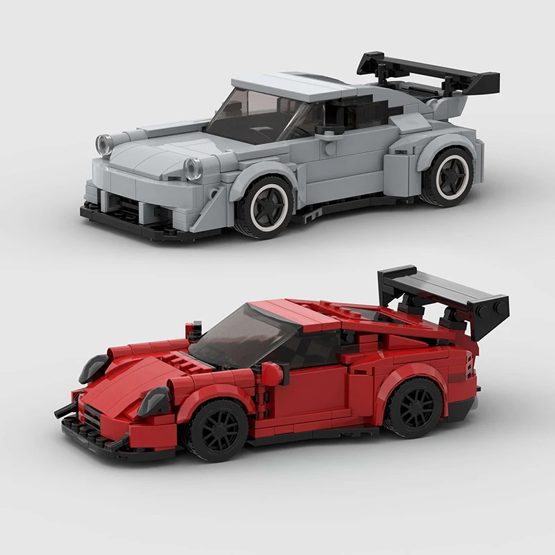 MOC Racing Car City Speed Champions Sports Model Building Blocks DIY Bricks Kids Toy Boys Classic Super Racers Vehicle Technique