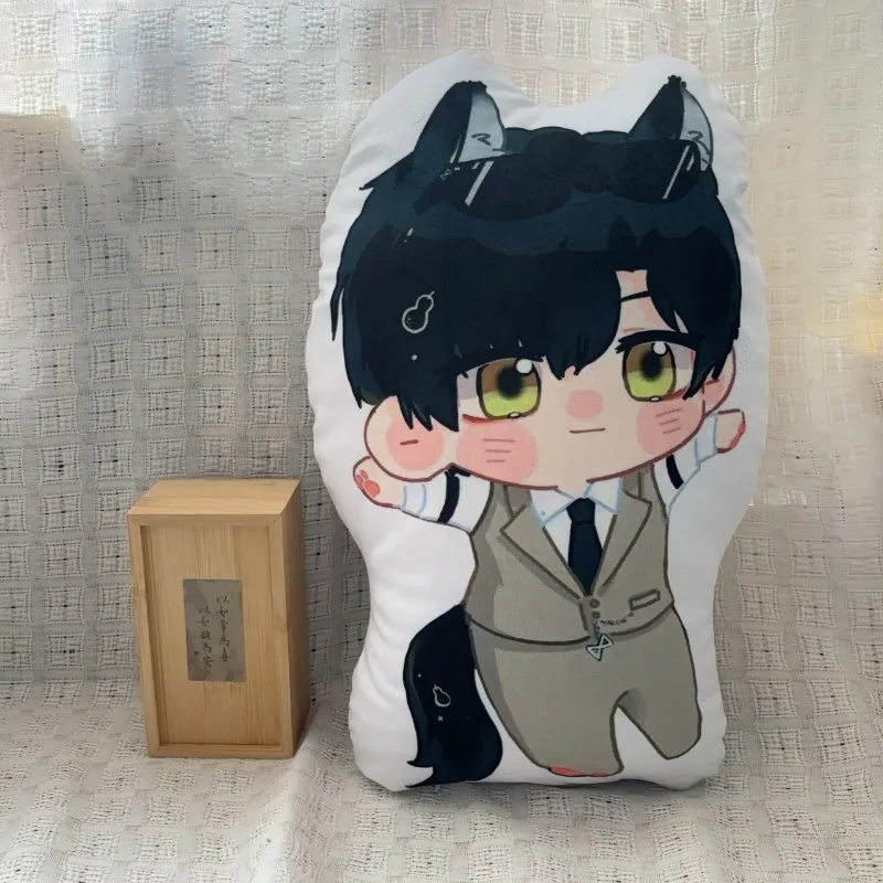 Game Anime Love and Deepspace Cos Xavier Rafayel Zayne Uniseks 45CM Bantal Cetak Kartun Mewah Hadiah Bantal Tidur Siang