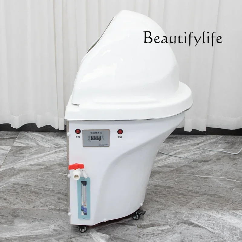 Beauty salon special water storage basin movable hair treatment shampoo basin water circulation fumigation shampoo machine