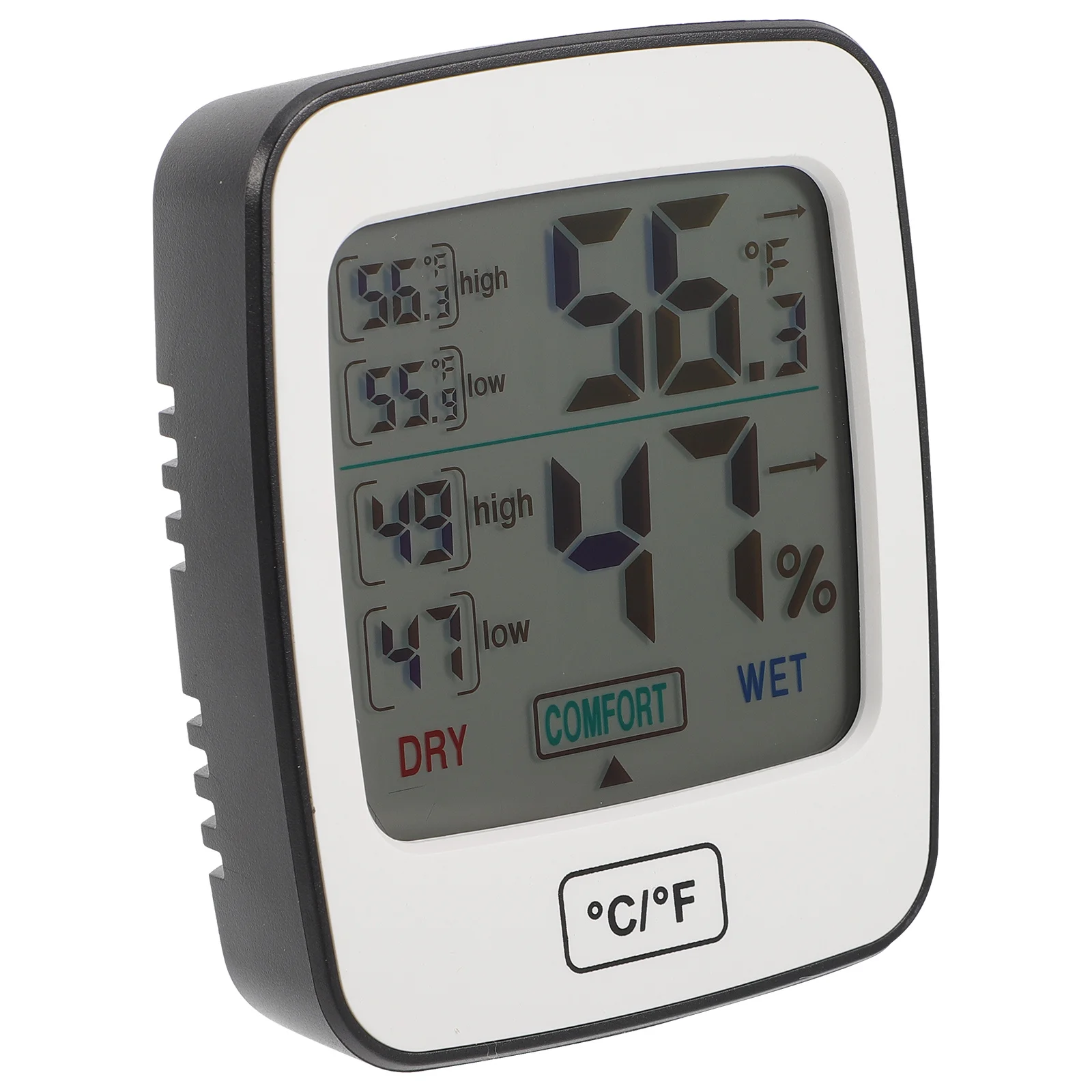 

1pc Digital Hygrometer Thermometer Indoor Temperature Humidity Sensor For Home Office Baby Room Max Min Data Auto Reset Lcd