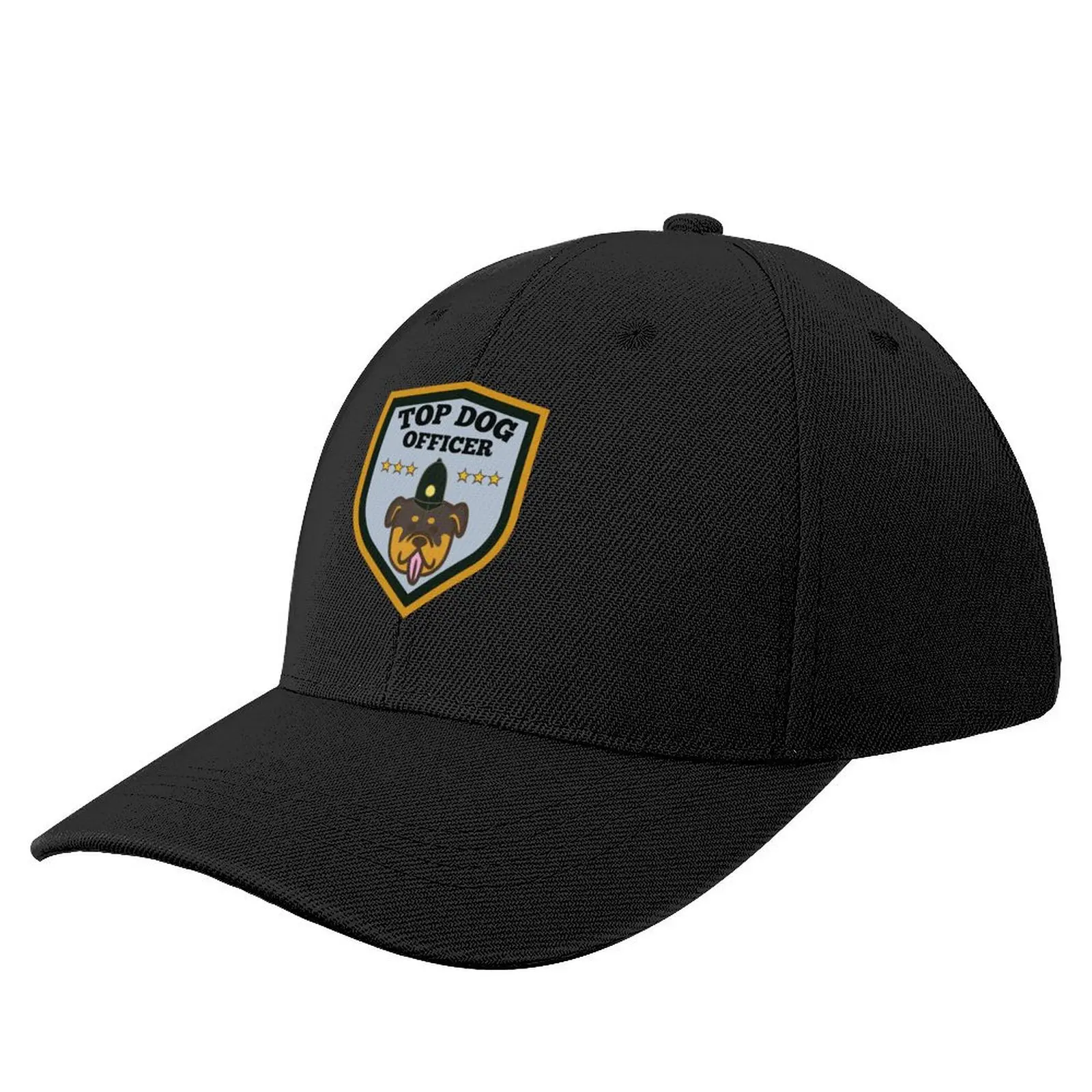 

Top Dog Officer Police Logo Illustration Baseball Cap Trucker Hat birthday Rave Bobble Hat Hats For Men Women's