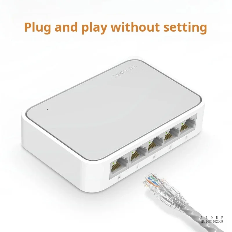 TP-LINK 5-port Gigabit Switch 1000mbps Network Cable Network Splitter Home Dormitory Splitter Mini Plug and Play TL-SG1005+