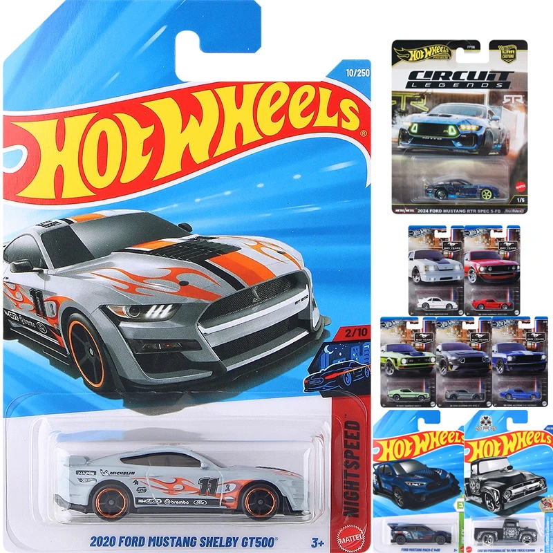 Coche Hot Wheels Original 2020 Ford Mustang Shelby GT500, juguetes para niños, vehículos fundidos a presión 1/64, modelo de aleación, regalo de cumpleaños 2026A C4982