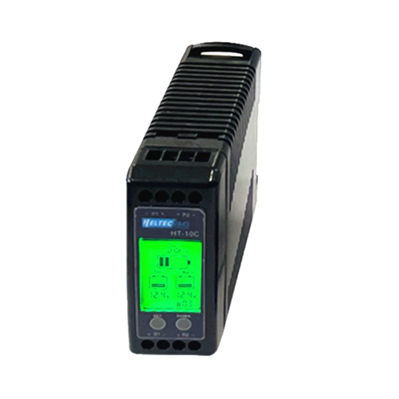 H ELTEC AUTOMATION 12V Lead Acid Battery Equalizer 10A Active Balancer Lipo/Lifepo4 Connected In Parallel Series LCD Meter