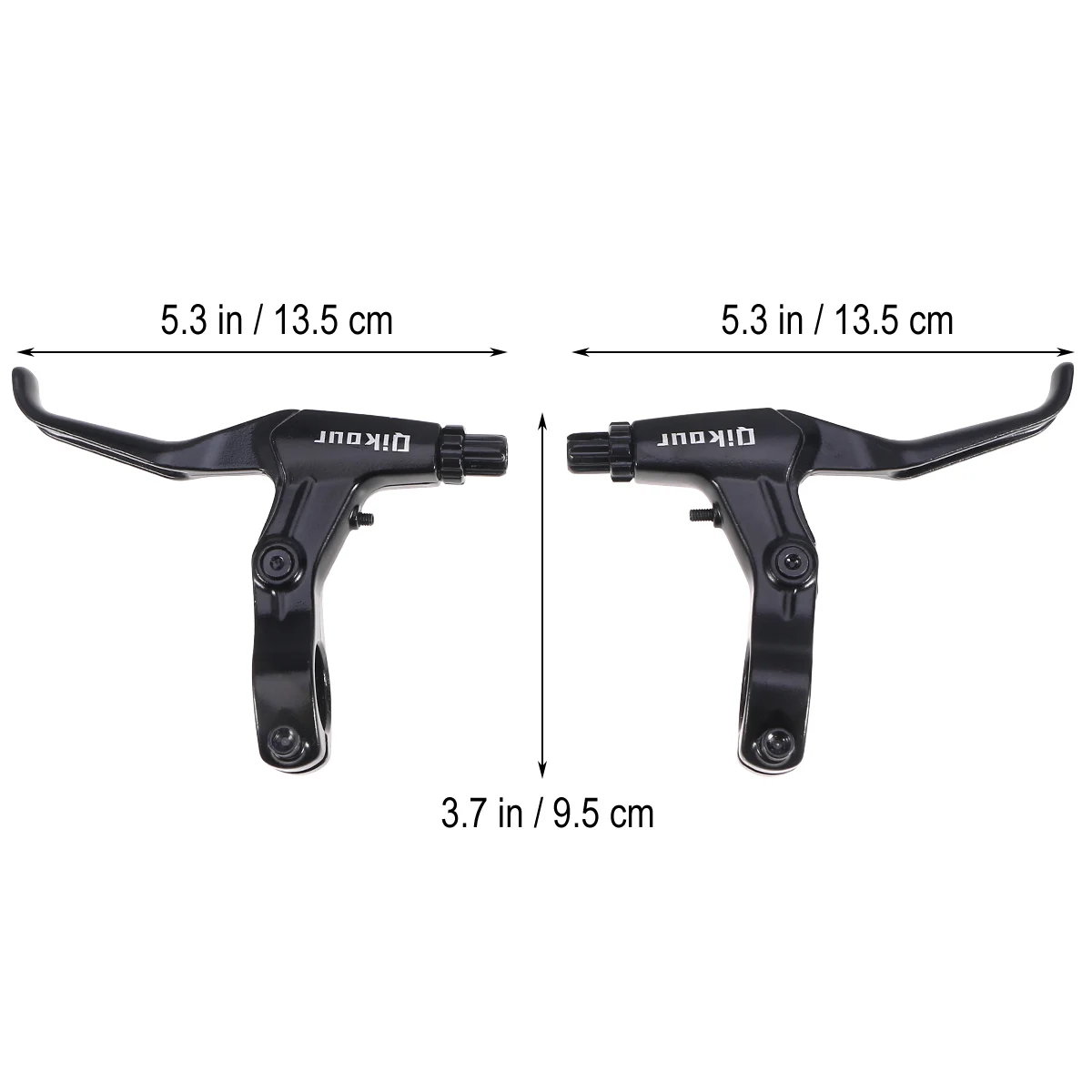 

1 Pair Bike Brake Lever Handlebar Brakes For Road Fixed Gear Bikes Black Universal Lightweight Ergonomic Durable