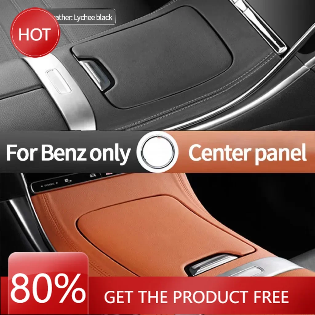 

Hot Steering Covers leather central control panel decorative cover decoration For Mercedes-Benz C Class GLC W206 2022-2024 c