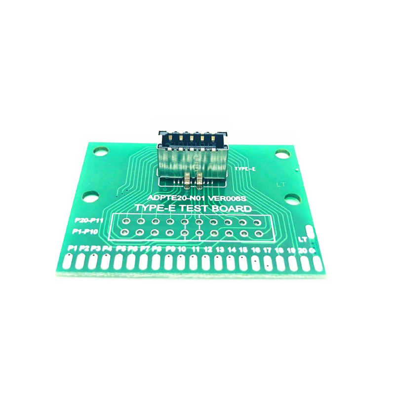 TYPE-E Test Board TYPE E Female Port Universal Board USB 3.1 20pin Test Card Adapter for USB3.1 Front Panel Cable Test PCB Board