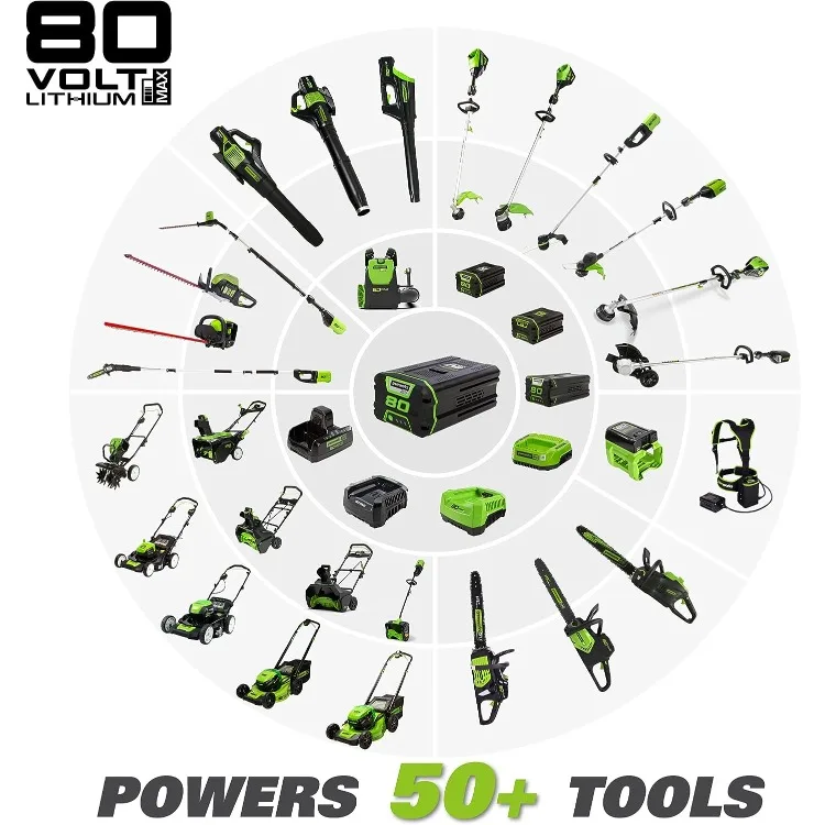 Greenworks PRO 16-Inch 80V Cordless String Trimmer (Attachment Capable), Battery Not Included GST80320