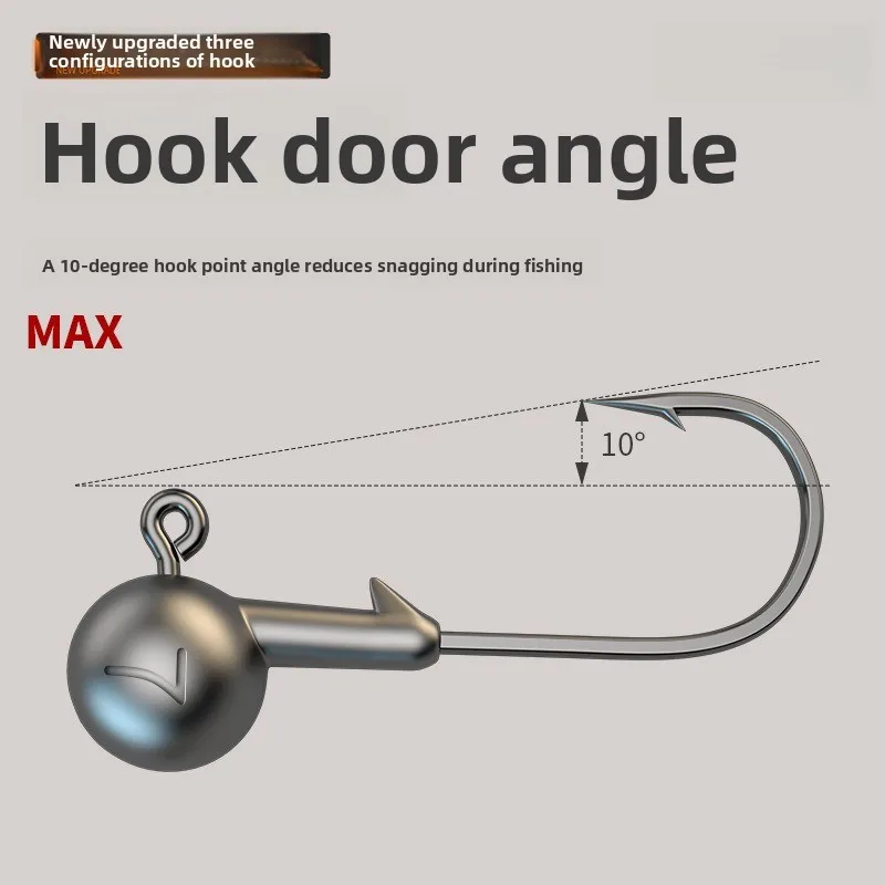 

Усовершенствованные джиг-головки с крючками, 50 шт., основной цвет, 4-кратно усиленные крючки, оптовые рыболовные снасти