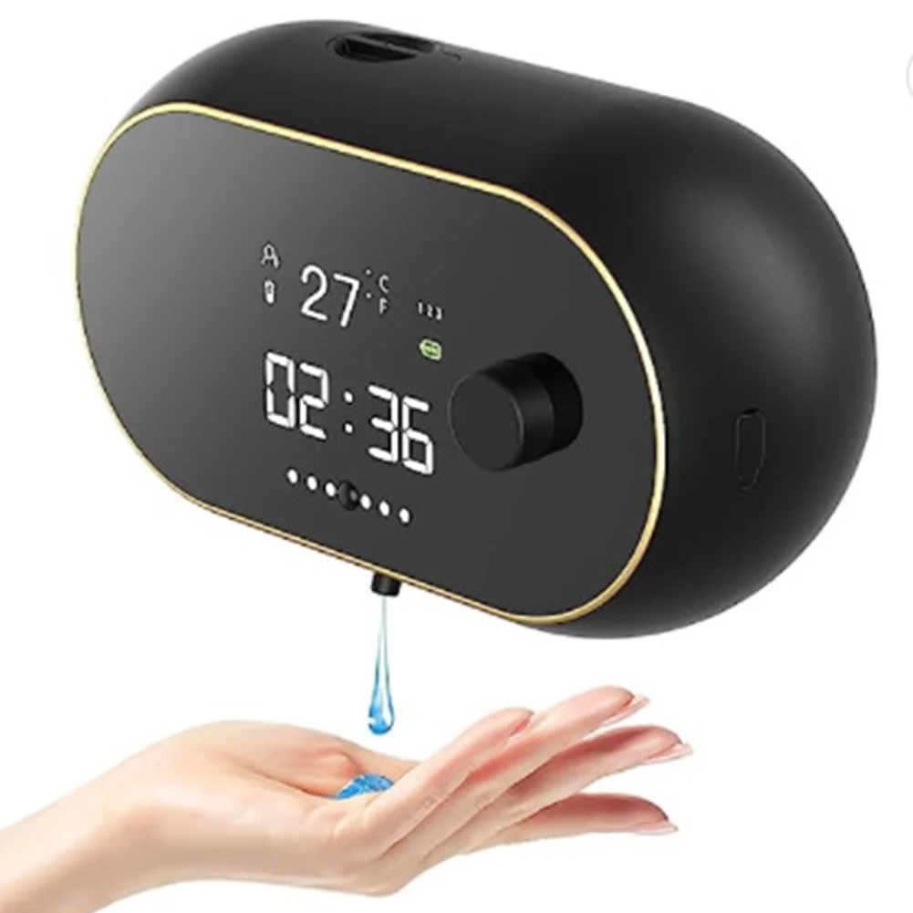 Automatic Foam Soap Dispenser Touchless Sensor Charge Foam Machine Time Temperature Display Wall Mount HandSanitizer