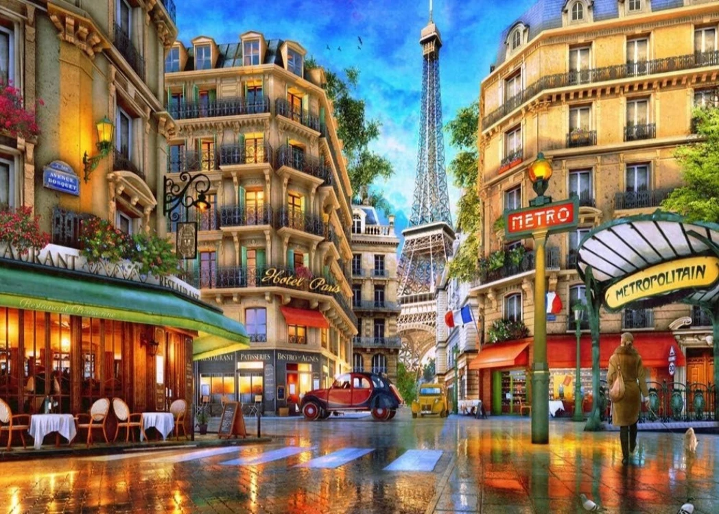 

1000/500/300/120 Pieces Paris Reflections Jigsaw Puzzles for Adults Home Decor Games Family Landscape Puzzles Educational Toys
