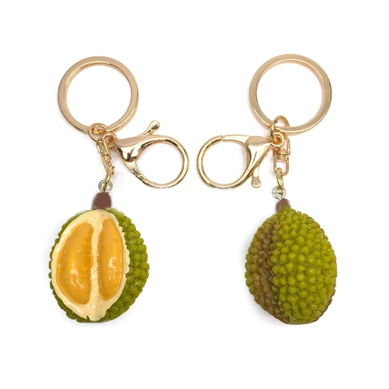 Stylish Durian Fruit Keyring Keychain Fashionable Accessories for Fruit Lovers