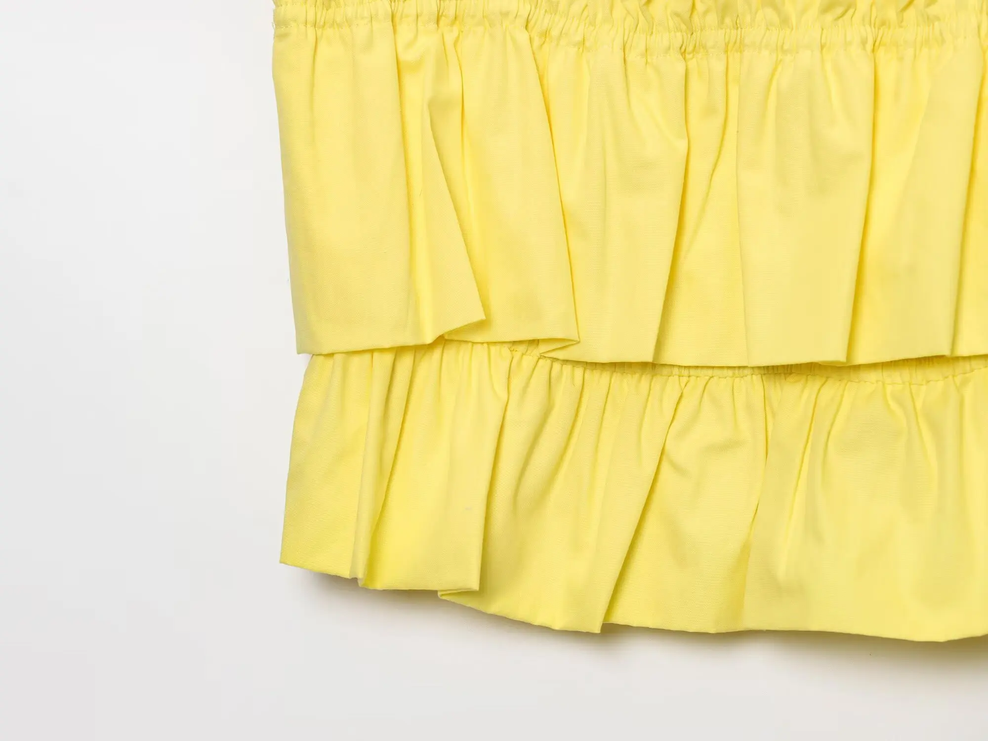 2025 Nuovi prodotti estivi Popeline stile ragazza calda sexy da donna Cinturino confortevole Collo dritto Top corto 3897/105