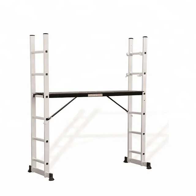 Andaime com estrutura de escada multiuso de alumínio