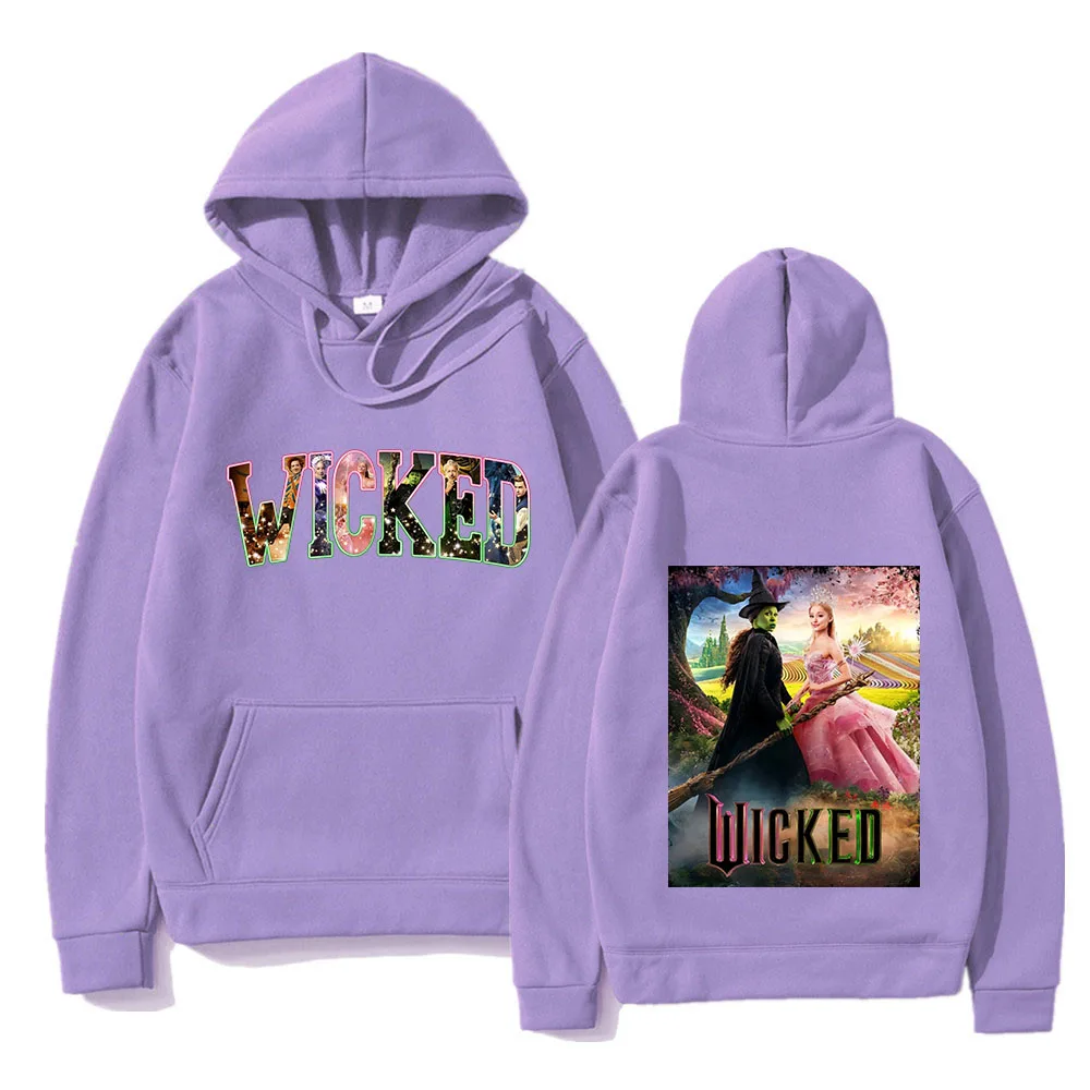 Aesthetic Wicked Fantasy Movie Graphic Hoodie 2024 Men/women Hoodies Harajuku Aesthetic Unisex Winter Fleece Pullover Sweatshirt