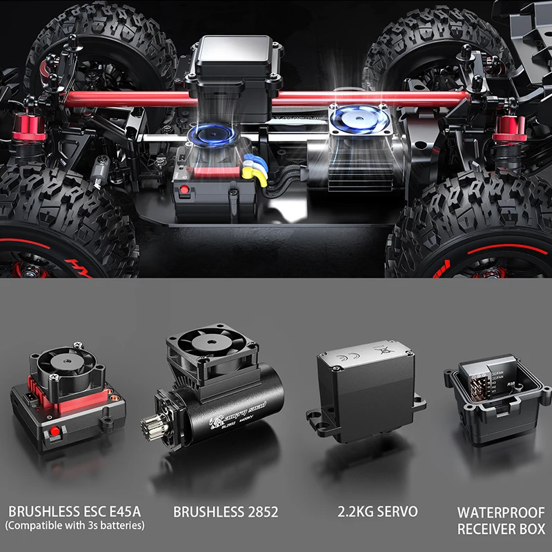 MJX Hyper Go 14210 14209 Brushless RC Car 3S Professional Remote Control Off-road Racing High Speed Electric Toy Truck for Kids