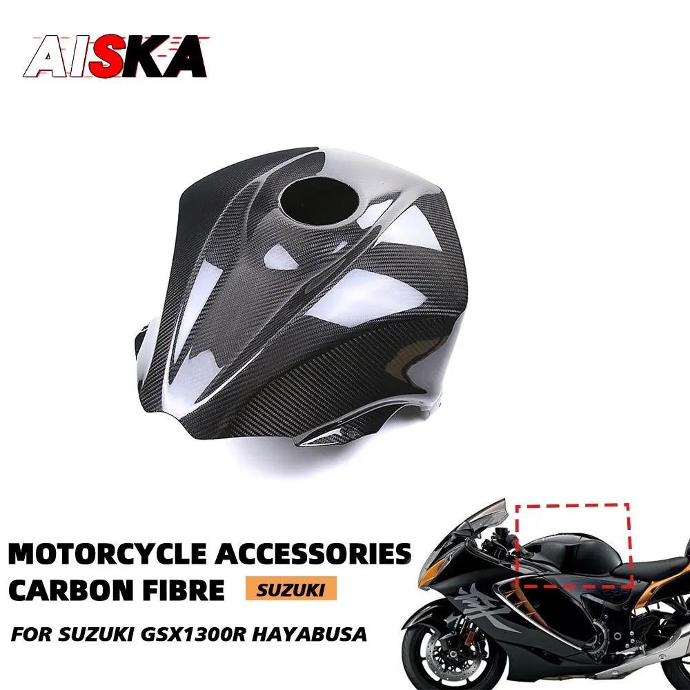 

For SUZUKI GSX1300R Hayabusa 2021 2022 2023 2024 Real Carbon Fiber Full Fuel Tank Cover Fairing Motorcycle Tank Cowl GSX 1300R