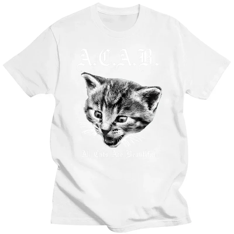 mens t shirt herren clothes cotton All Cats Are Beautiful shirts - ACAB Hot Sale Brand New Fashion Summer Men A.C.A.B. T-Shirt