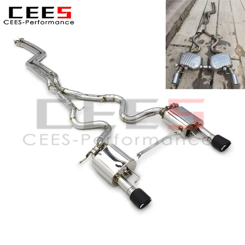 

cees Catback Exhaust for BMW 335i 335 N54 N55 E90 E92 E93 3.0T (2009-2013) Stainless Steel Exhaust Pipe Muffler