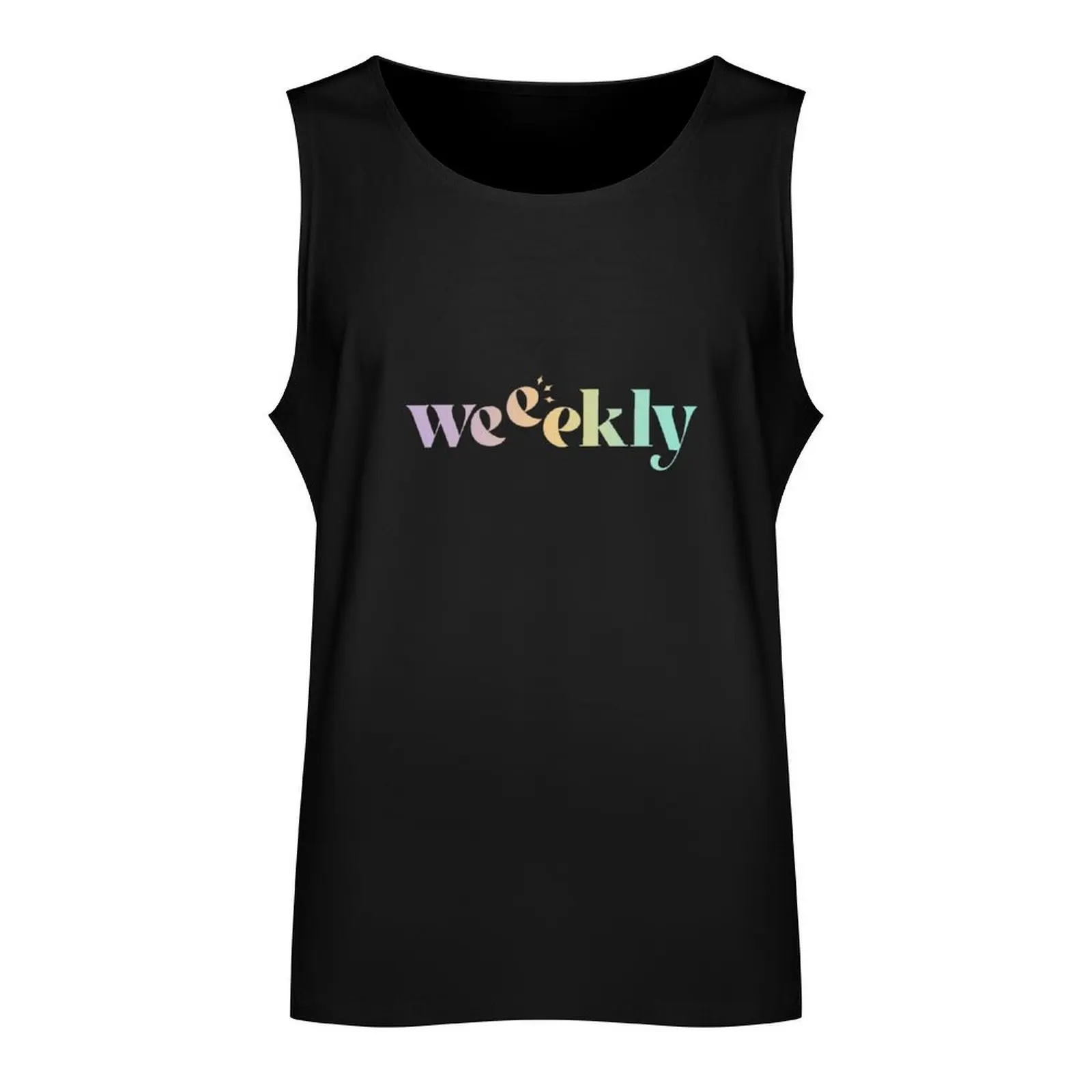 weeekly logo (redesigned) Tank Top gym Short sleeve Vest male