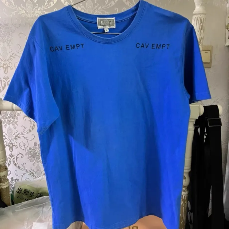 Blue CAV Tshirts Summer Street Men Women Casual Breathable Cotton Round Neck Short Sleeve Abstract Pixel Mobile Print CE Tops