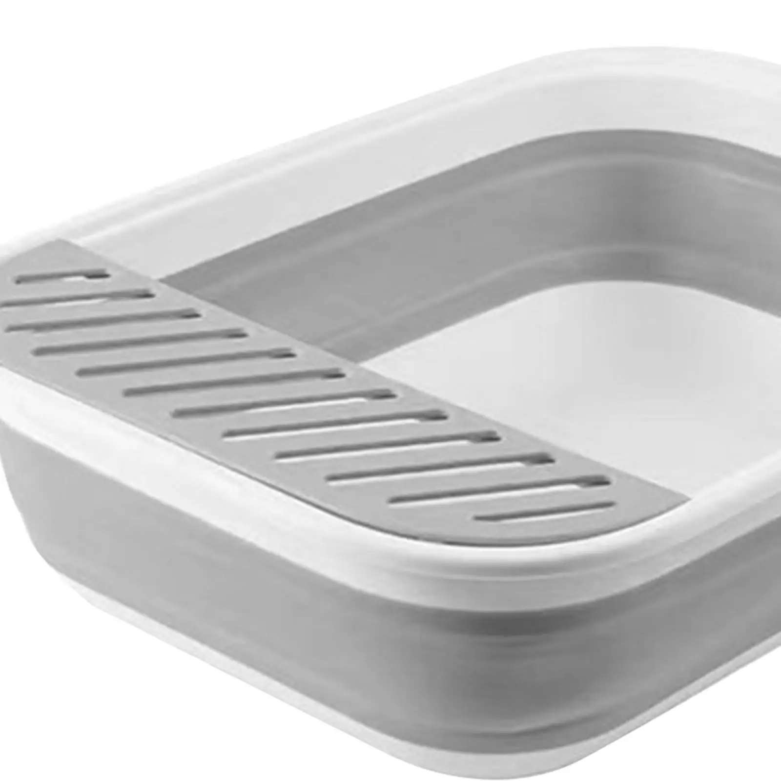 Cat Pet Litter Tray Collapsible Splashproof Kitty Litter Pan for All Kinds of Cat Litter Small Animals Rabbit Easy to Clean